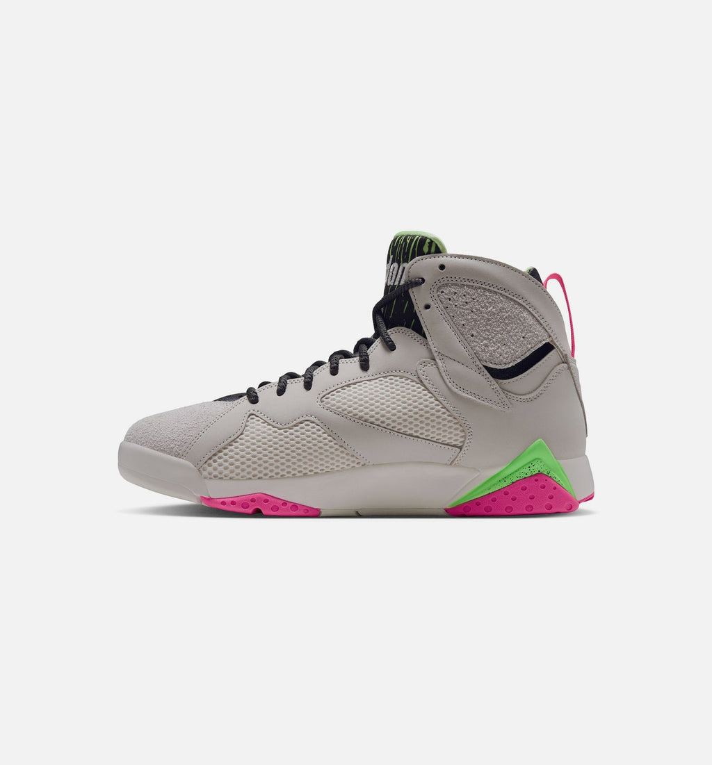 Air Jordan 7 Retro Tennis Day Men's Lifestyle Shoes - Phantom/Lime Blast/Pink Blast/Anthracite