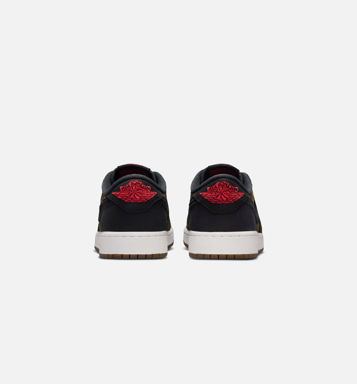 Air Jordan 1 Retro Low OG Laser Black And Varsity Red Grade School 生活方式鞋 - Black/Varsity Red/Summit White