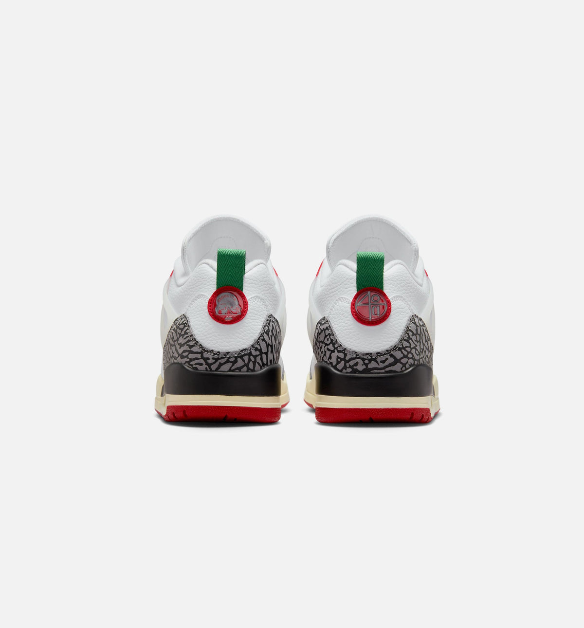 Spizike Low 男款生活方式鞋 - White/Black/Sail/Varsity Red