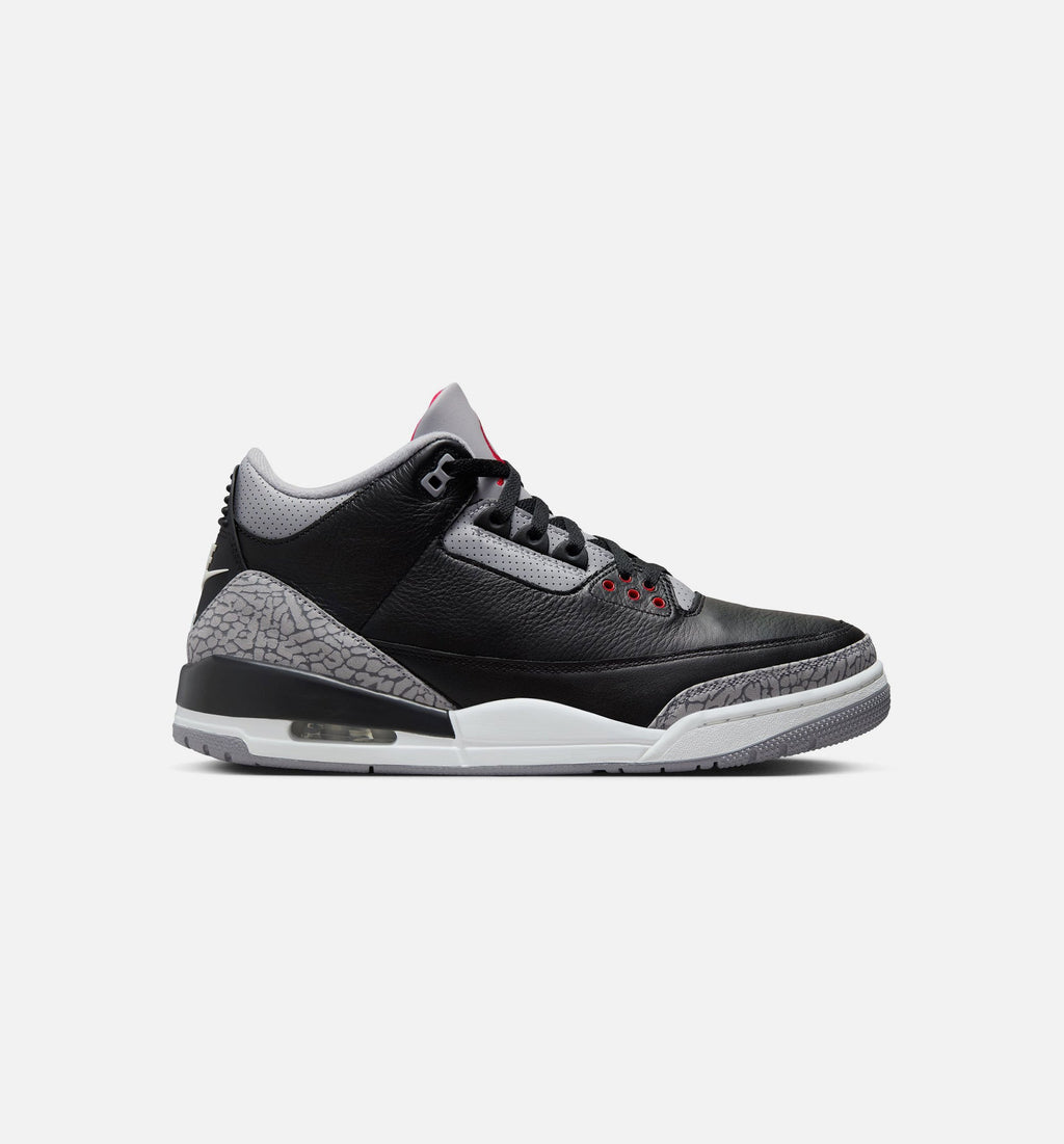 Air Jordan 3 Retro Black Cement 男款生活方式鞋 - Black/Fire Red/Cement Grey/Summit White