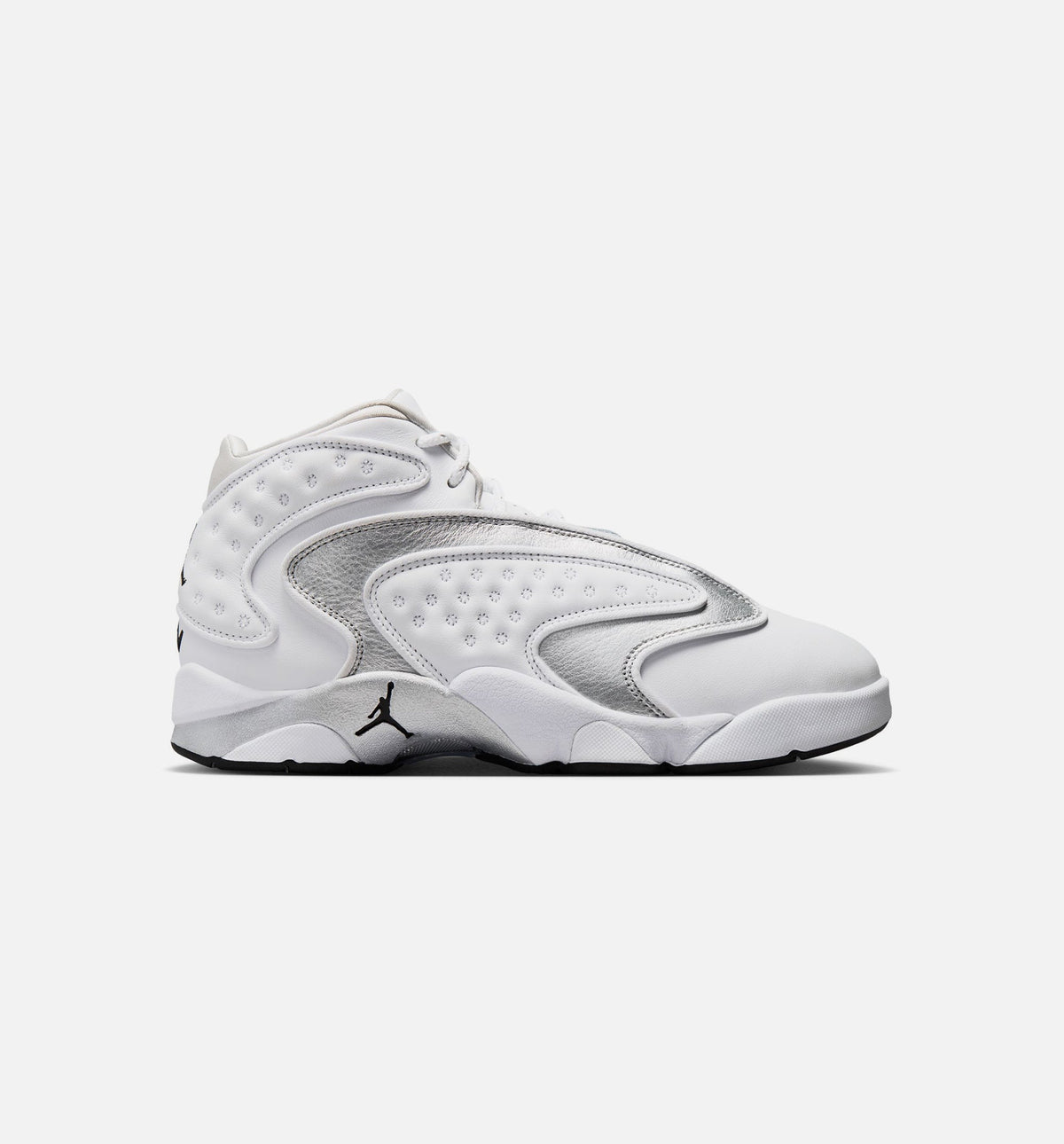 Air Jordan OG Women's Lifestyle Shoes - White/Black/Metallic Silver