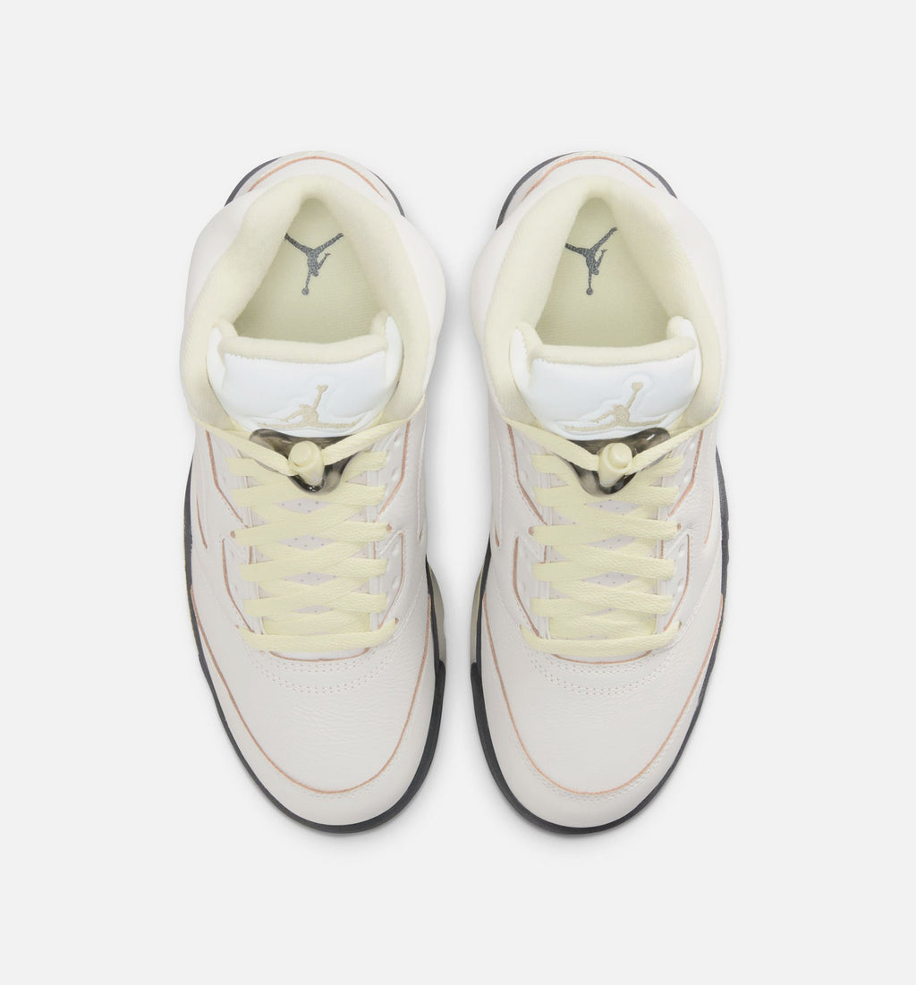 Air Jordan 5 Retro Women's Lifestyle Shoes - Sail/Luminous Green/Anthracite