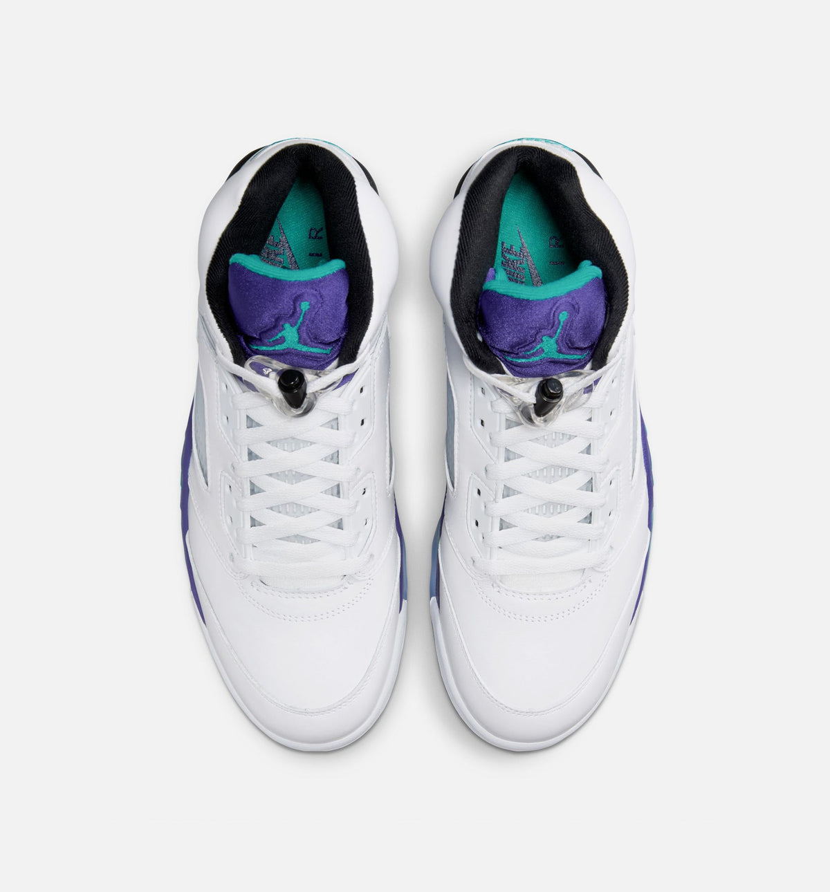 Air Jordan 5 Retro Grape 男款生活方式鞋 - White/New Emerald/Grape Ice/Black