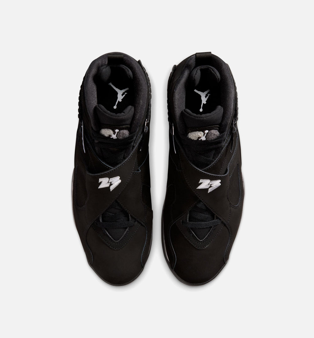 Air Jordan 8 Retro Chrome Black And Light Graphite 男款生活方式鞋 - Black/White/Light Graphite