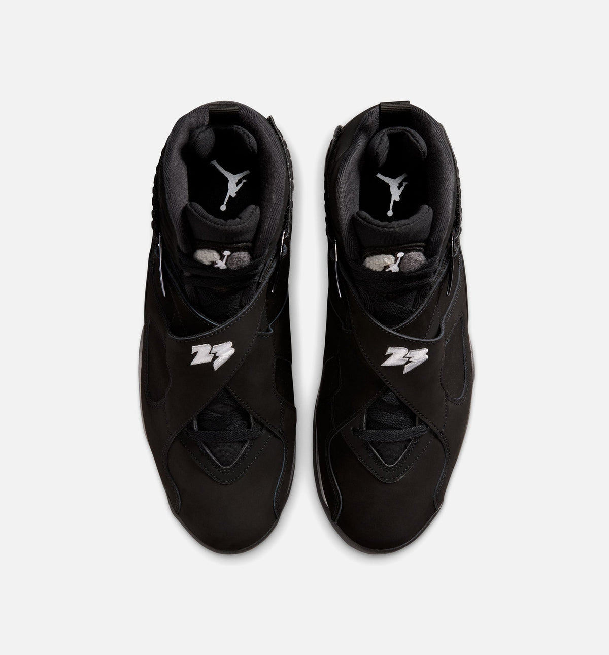 Air Jordan 8 Retro Chrome Black And Light Graphite 男款生活方式鞋 - Black/White/Light Graphite