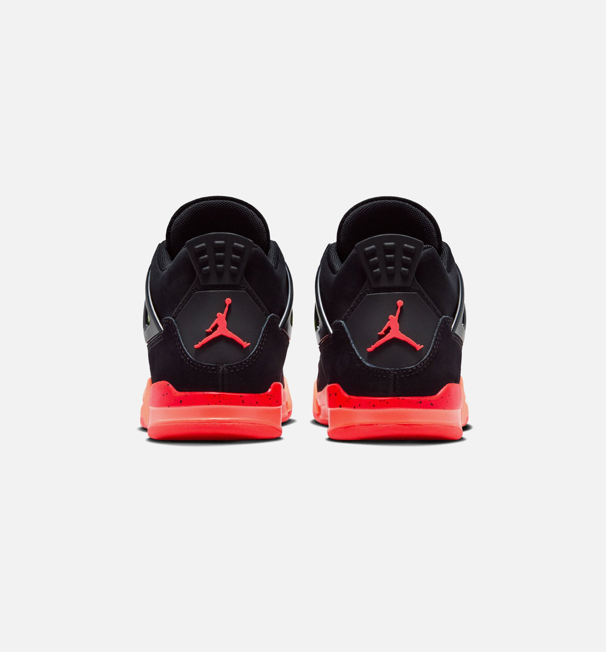 Air Jordan 4 Retro Black Infrared 23 学前児童生活方式鞋 - Black/Infrared 23/Bright Mango