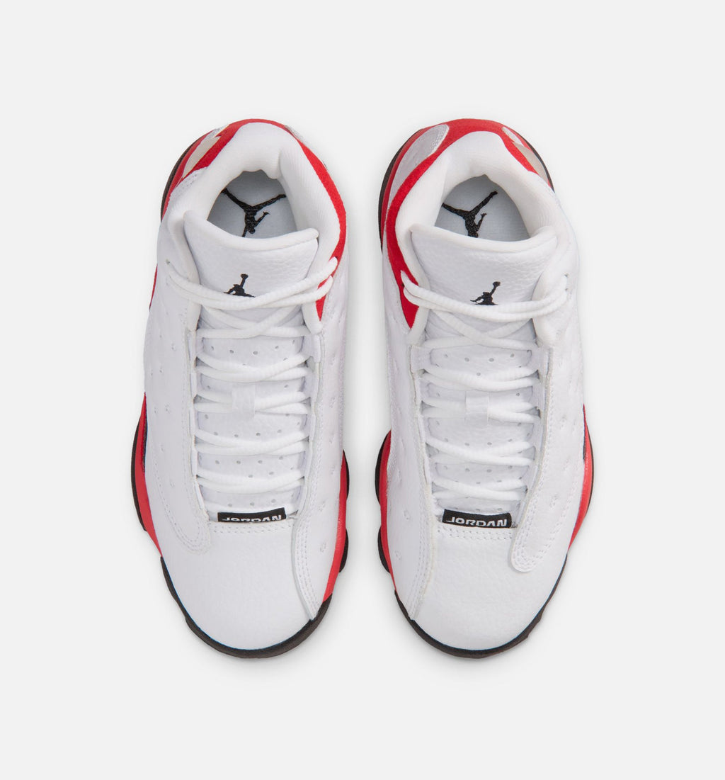 Air Jordan 13 Retro Preschool Shoes - White/Black/True Red