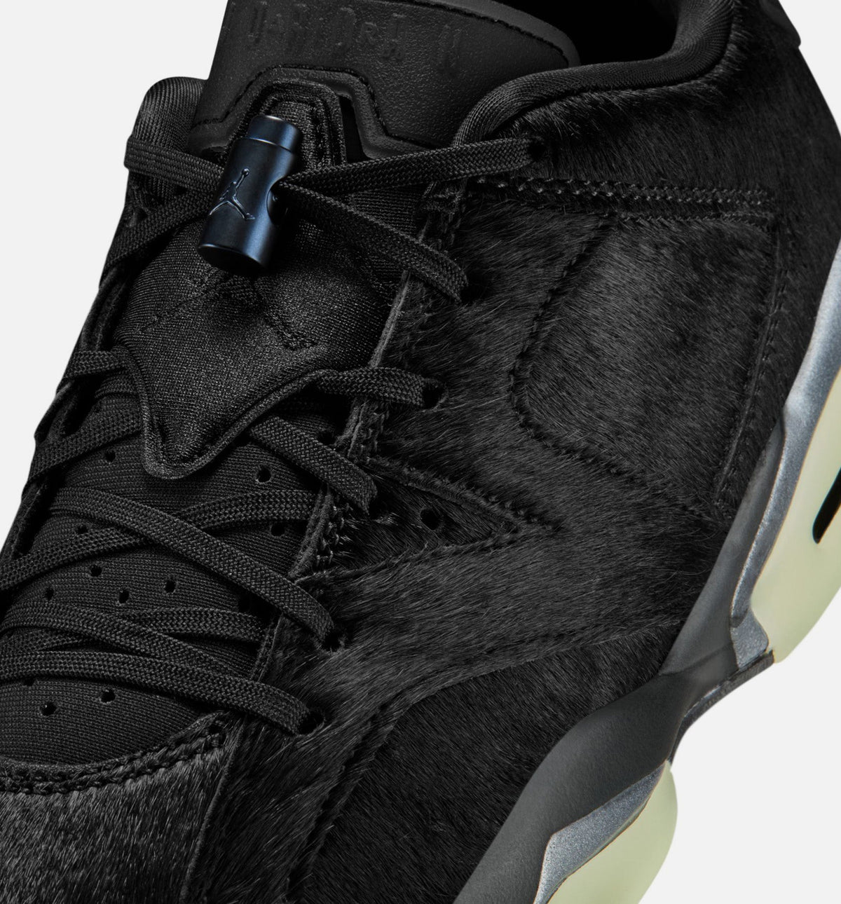 Air Jordan 6 Retro Low Blackout 女款生活方式鞋 - Black/Black