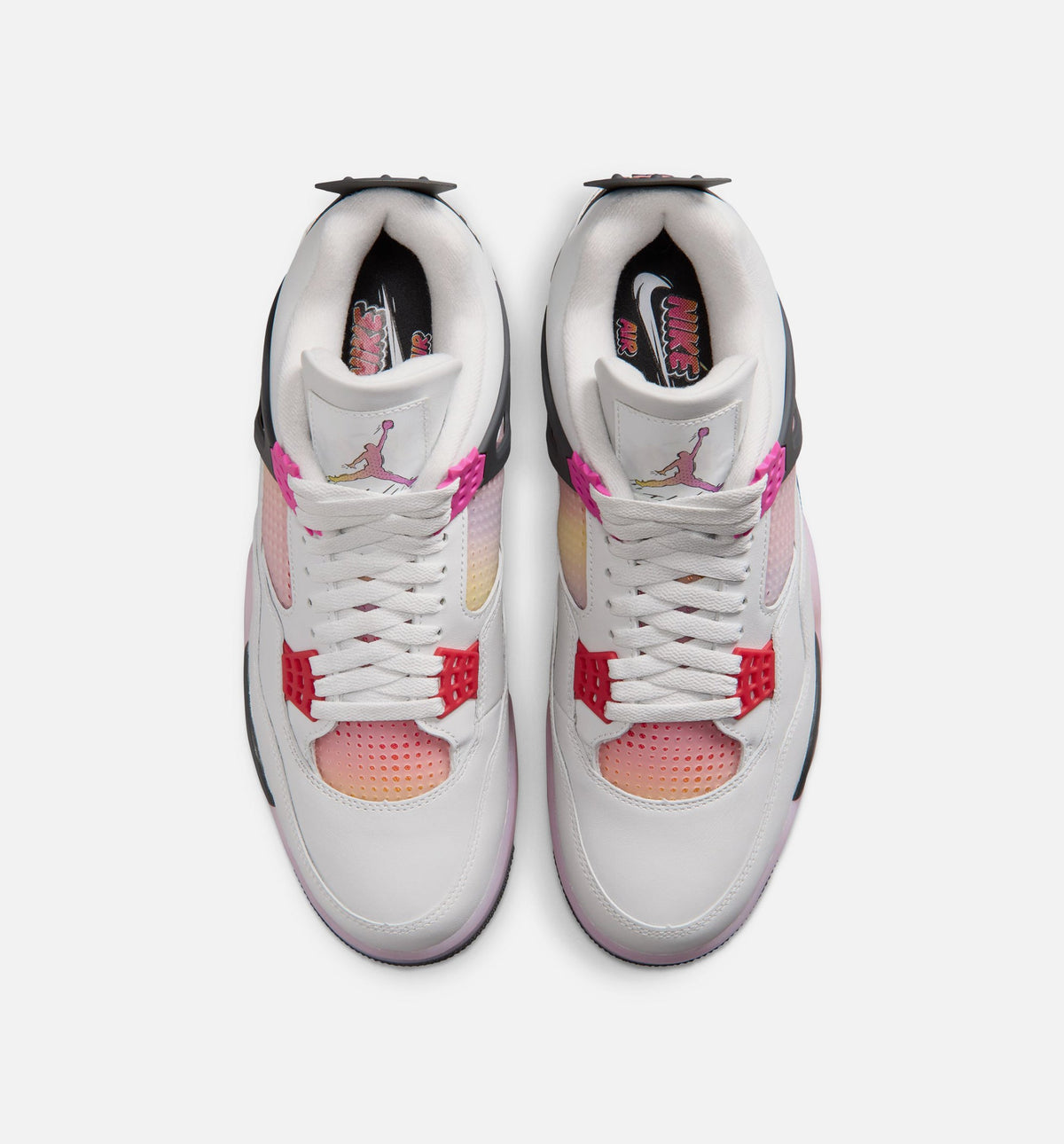 Air Jordan 4 Retro Comic 男款生活方式鞋 - Off White/Fire Pink/Anthracite