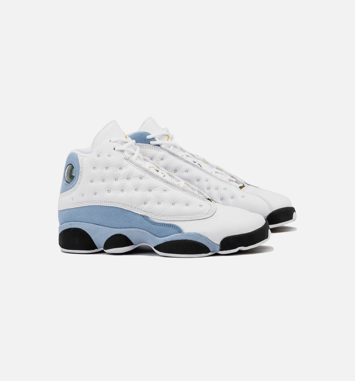 Air Jordan 13 Retro Grade School Shoes - White/Blue Grey/Black/Yellow Ochre