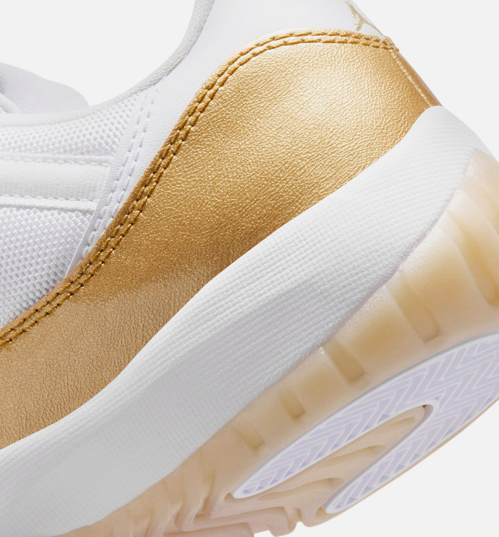 Air Jordan 11 Retro Low Women's Shoes - White/Metallic Gold/Team Gold