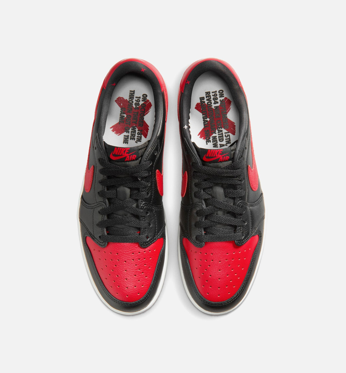 Air Jordan 1 Retro Low OG Banned 男款生活方式鞋 - Black/Varsity Red/Summit White