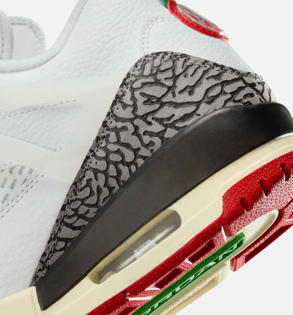 Spizike Low 男款生活方式鞋 - White/Black/Sail/Varsity Red