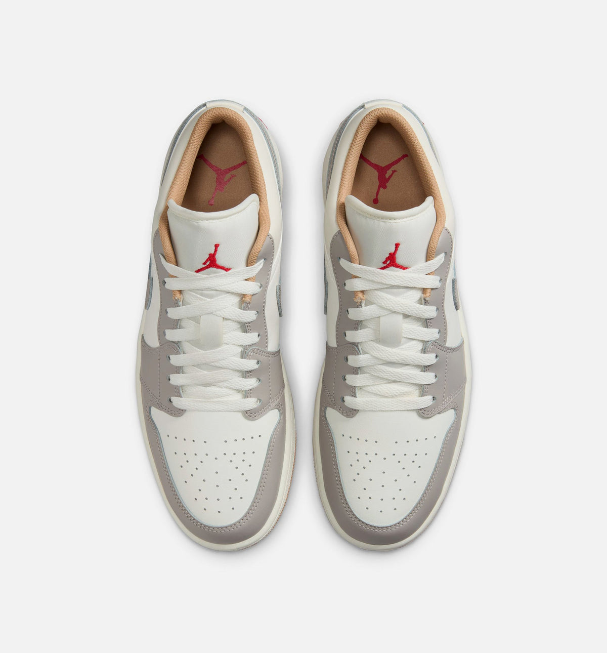 Air Jordan 1 Low 男款生活方式鞋 - Sail/Fire Red/College Grey/Hemp