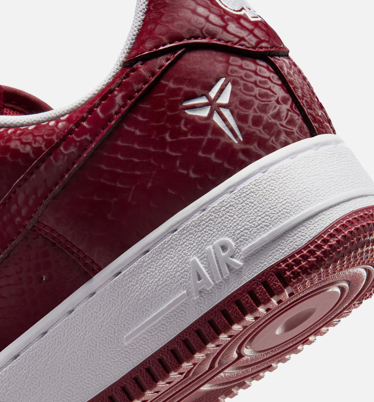 Kobe Air Force 1 Low Merion Men's Lifestyle Shoes - Team Red/White