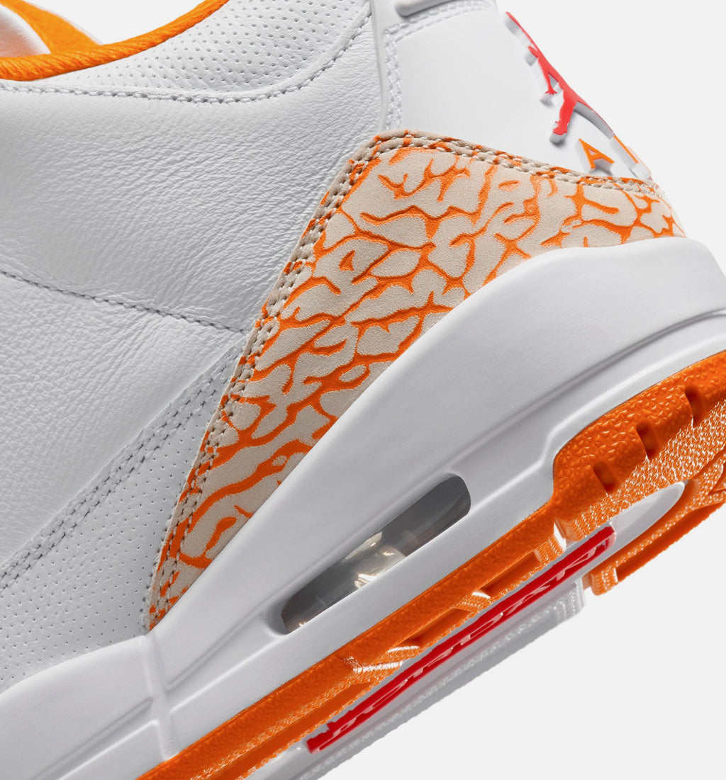 Air Jordan 3 Retro Orange Citrus 女款生活方式鞋 - White/Multicolor