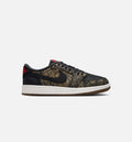 Air Jordan 1 Retro Low OG Laser Black And Varsity Red Grade School 生活方式鞋 - Black/Varsity Red/Summit White