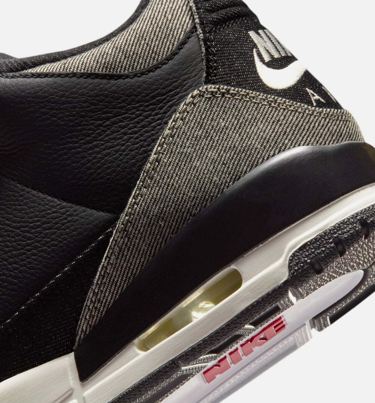 Air Jordan 3 x Levi's Black and White 男款生活方式鞋 - Denim/Black/Gym Red
