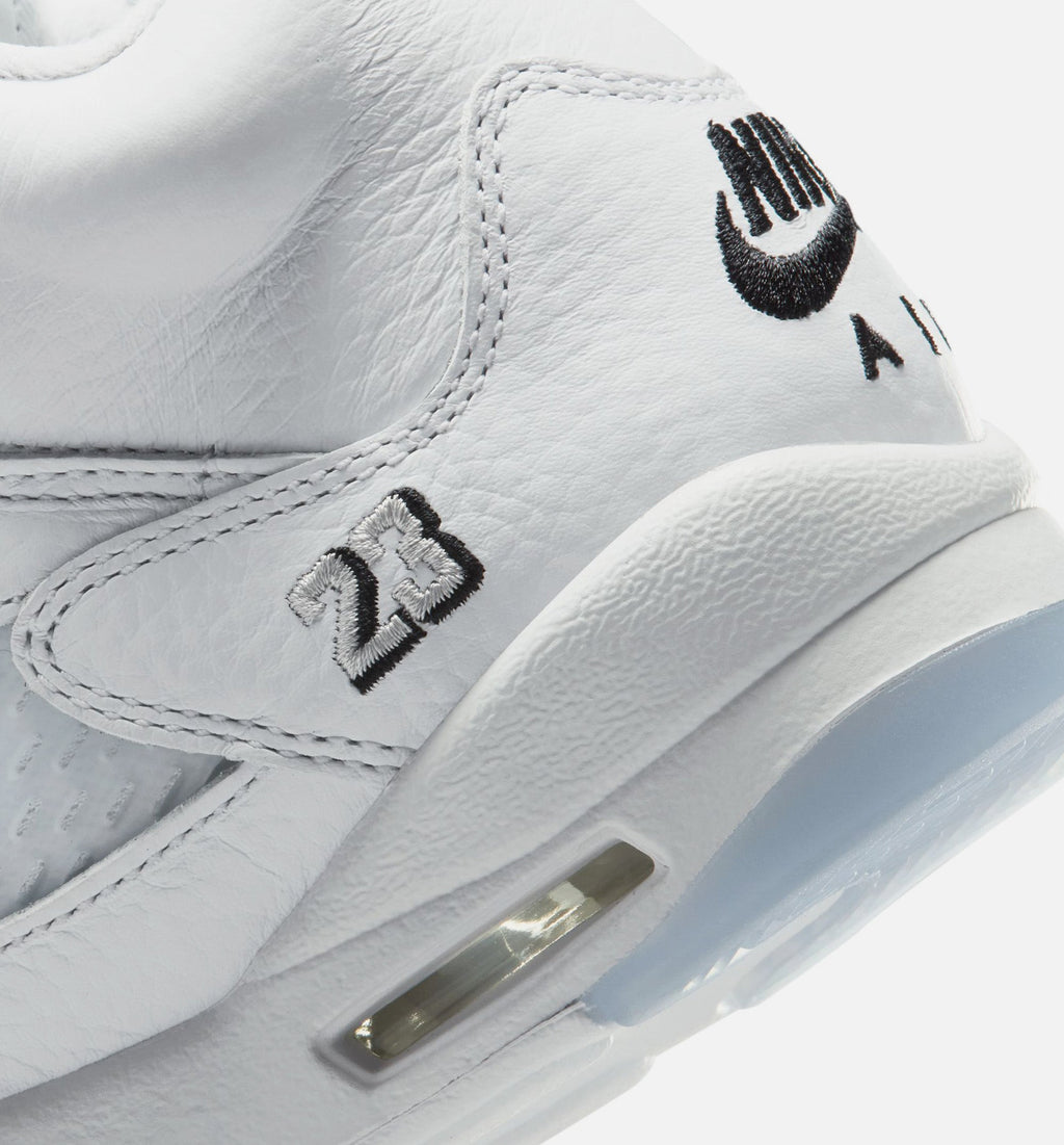 Air Jordan 5 Retro OG White Metallic Grade School 生活方式鞋 - White/Black/Metallic Silver