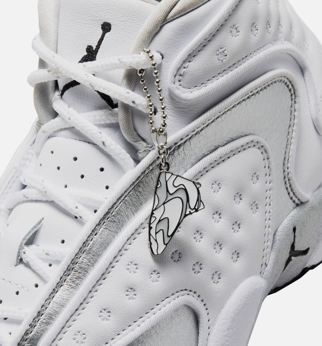Air Jordan OG Women's Lifestyle Shoes - White/Black/Metallic Silver