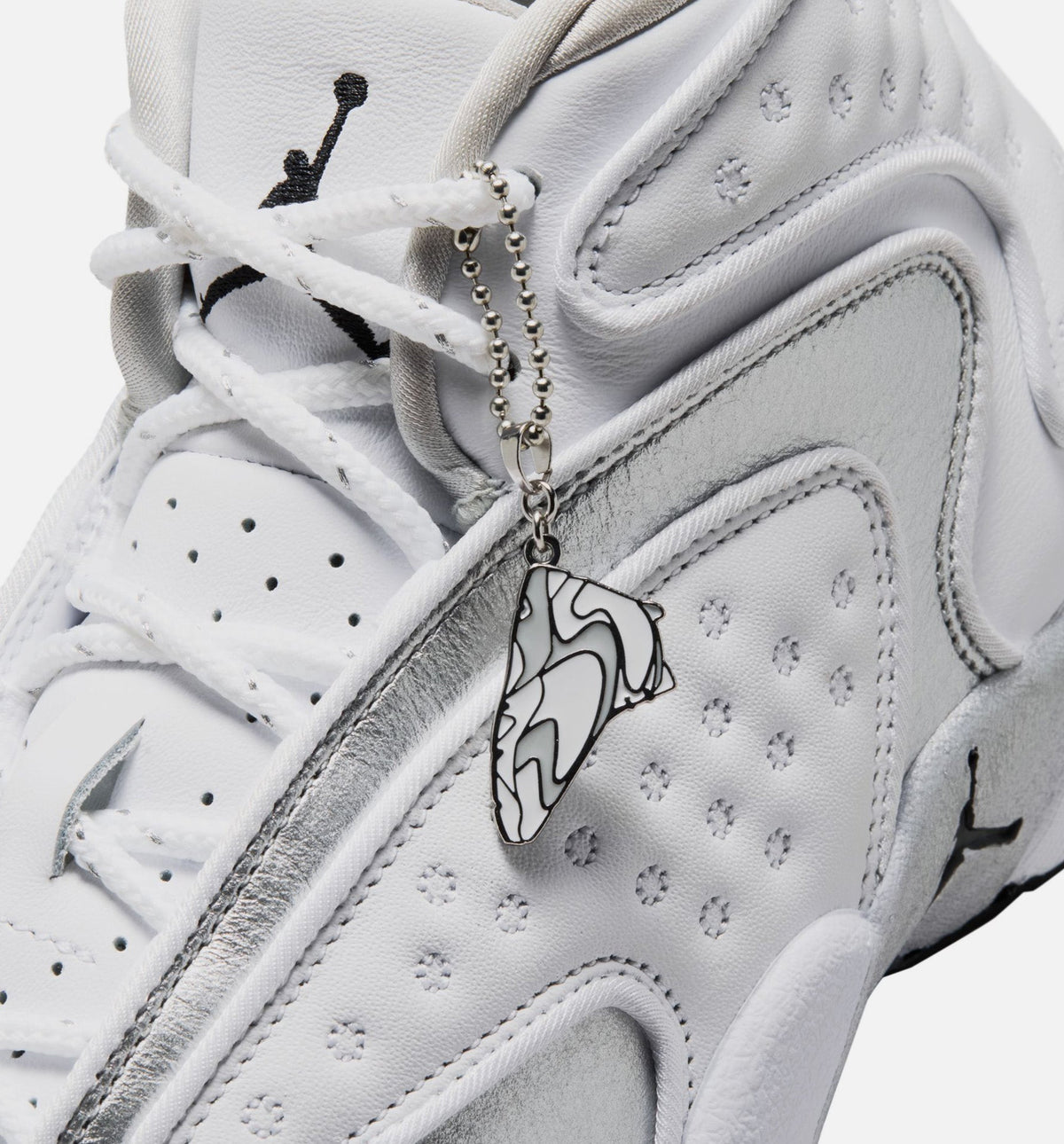 Air Jordan OG Women's Lifestyle Shoes - White/Black/Metallic Silver
