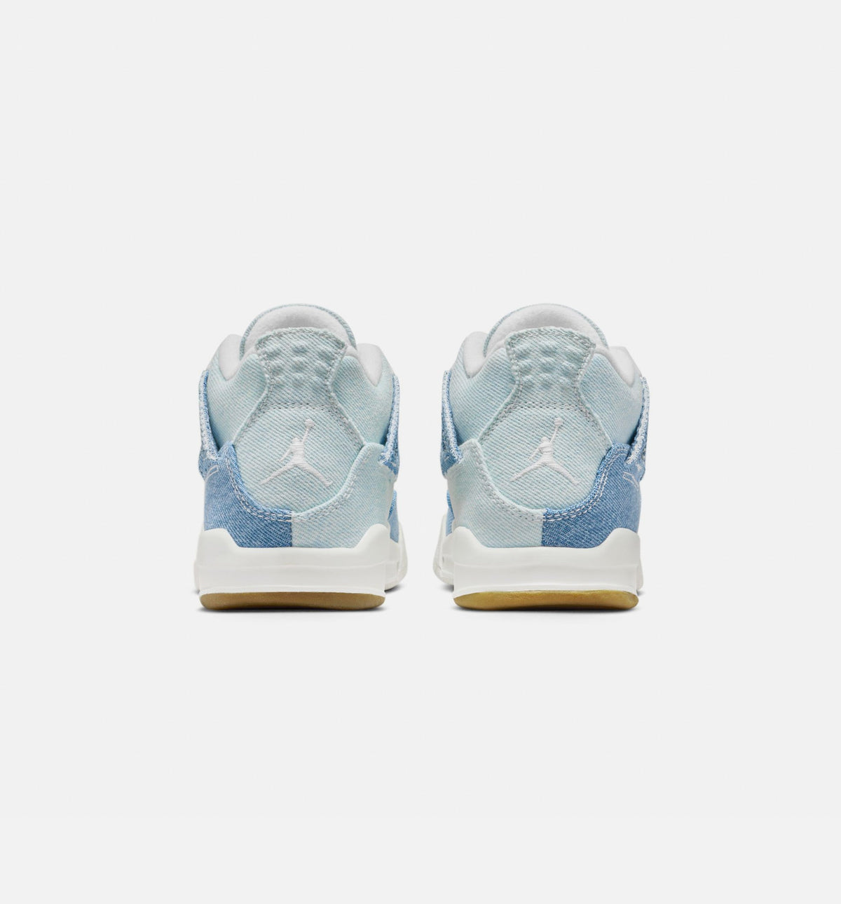 Air Jordan 4 Retro Worn Blue 学前児童生活方式鞋 - Sail/Worn Blue/Metallic Gold