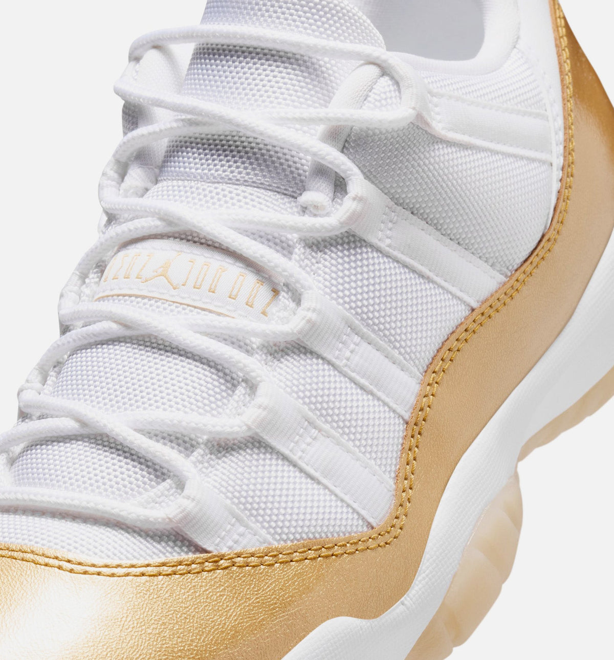 Air Jordan 11 Retro Low Women's Shoes - White/Metallic Gold/Team Gold