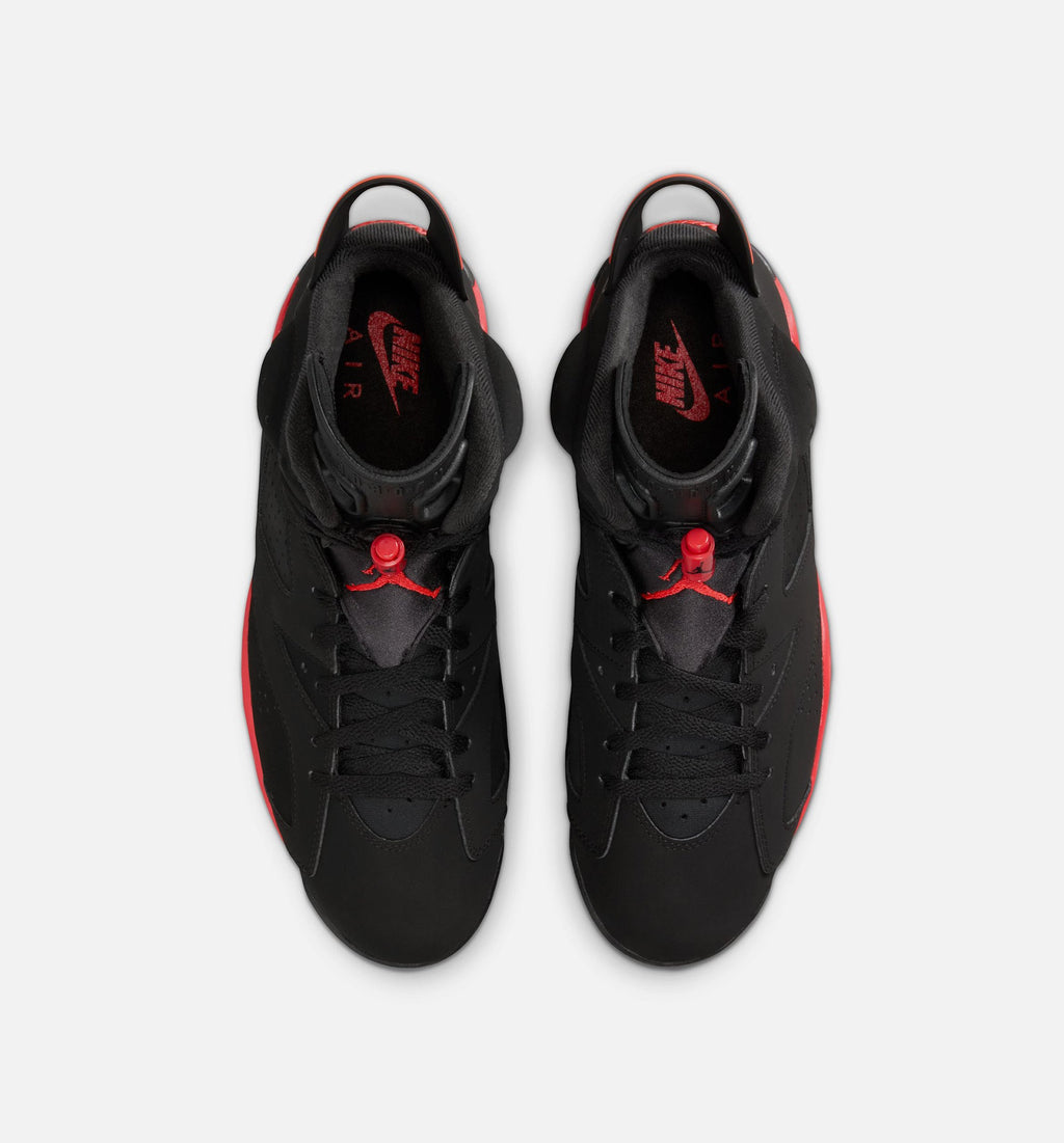 Air Jordan 6 Retro Infrared Salesman 男款生活方式鞋 - Black/Light Crimson