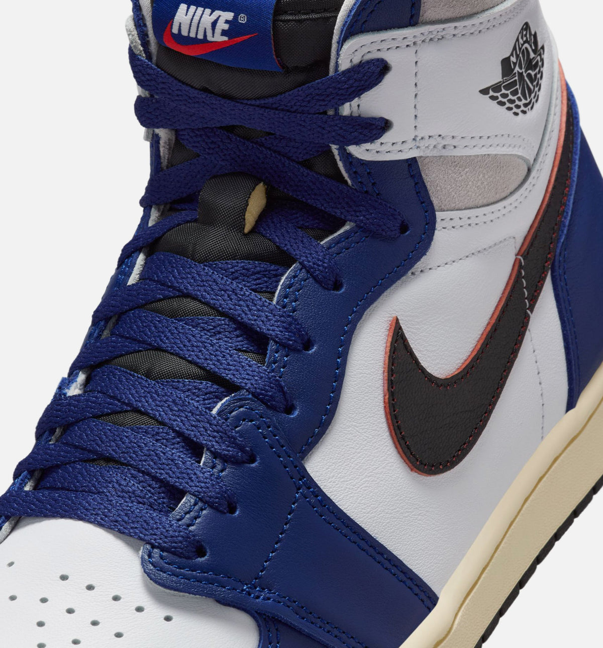Air Jordan 1 Retro High OG Rare Air Deep Royal Blue 男款生活方式鞋 - White/Black/Deep Royal Blue