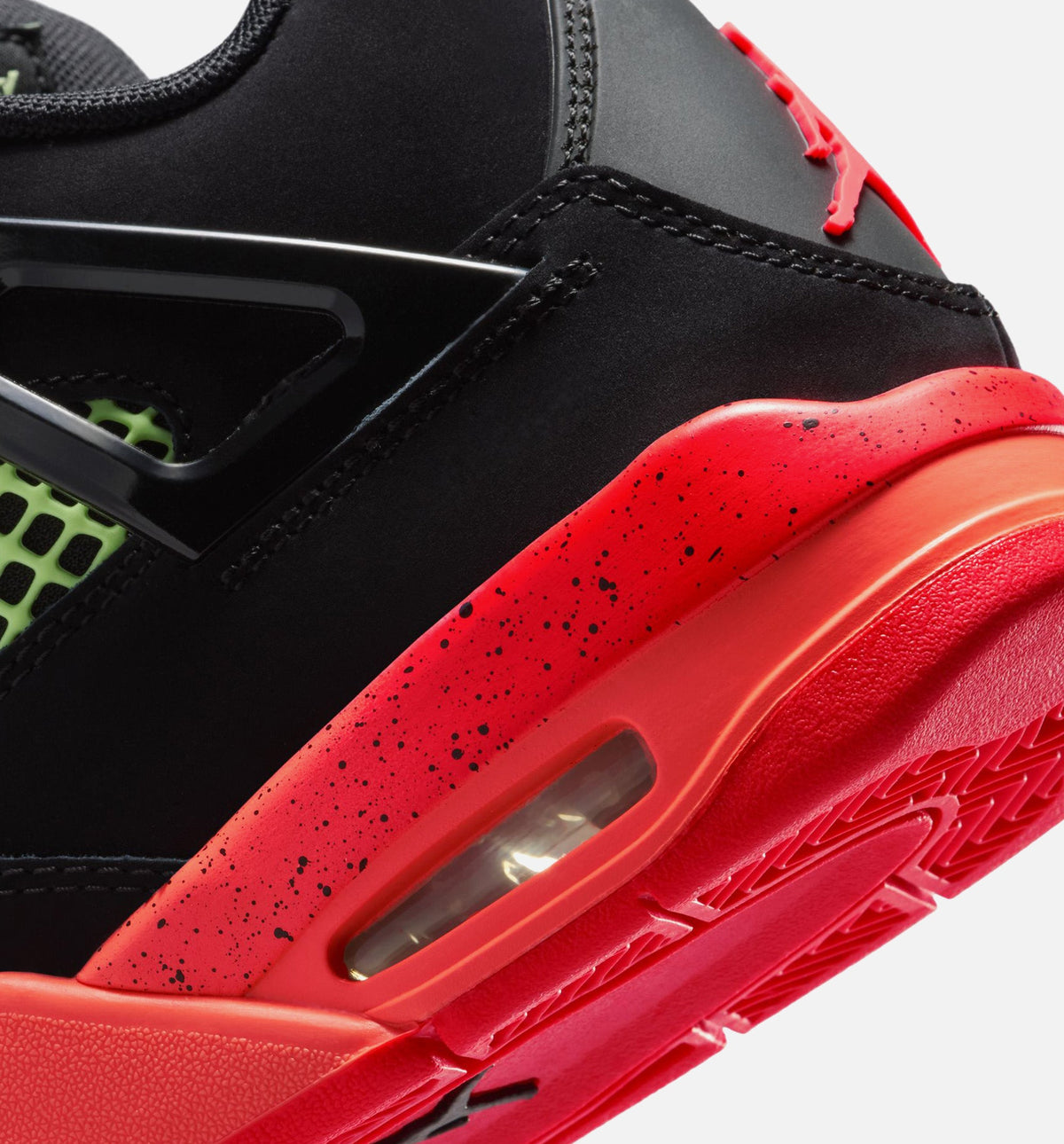 Air Jordan 4 Retro Black Infrared 23 Grade School 生活方式鞋 - Black/Infrared 23/Bright Mango