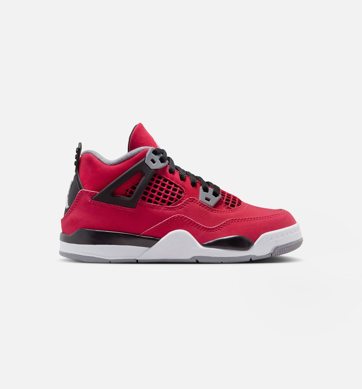 Air Jordan 4 Retro Toro Bravo 学前児童生活方式鞋 - Fire Red/White/Black/Cement Grey
