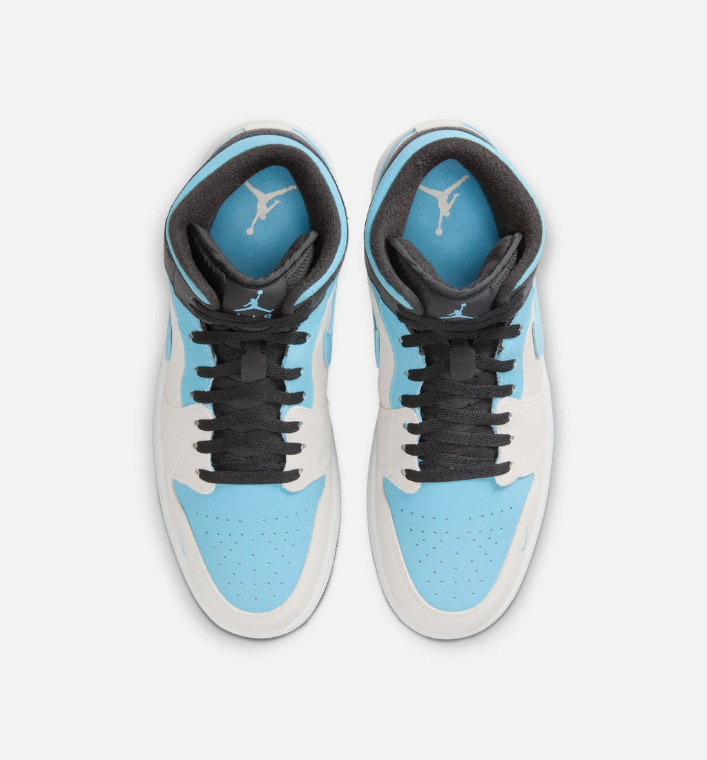 Air Jordan 1 Mid SE 男款生活方式鞋 - Summit White/Blue Chill/Black