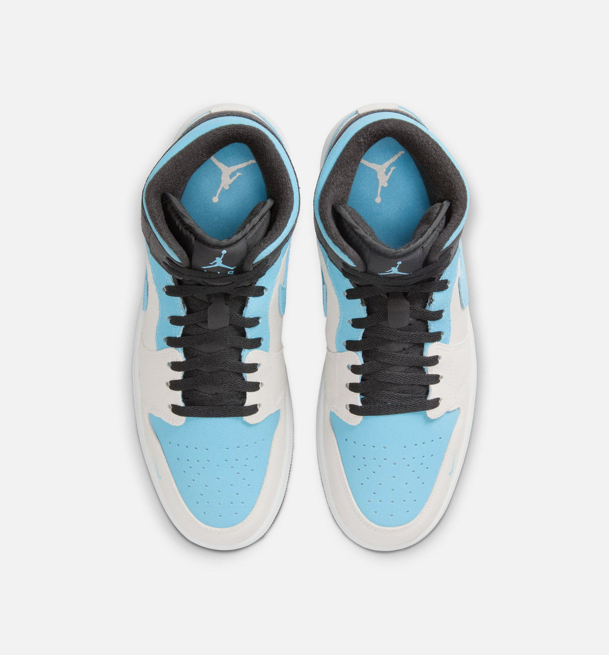 Air Jordan 1 Mid SE 男款生活方式鞋 - Summit White/Blue Chill/Black