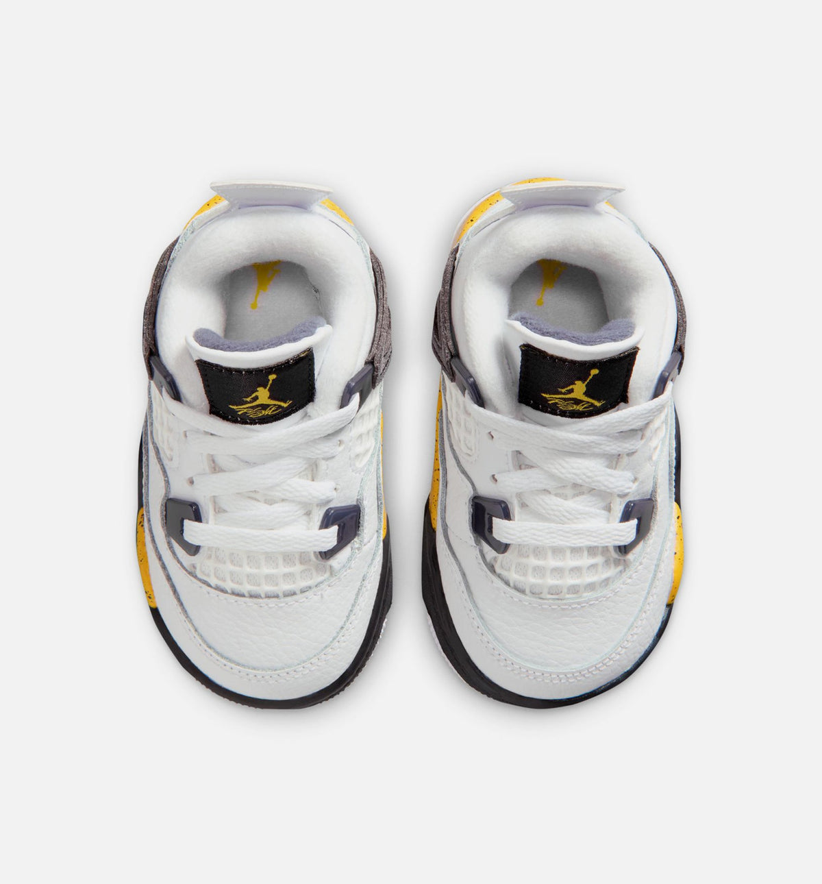 Air Jordan 4 Retro Rare Air Tour Yellow 婴幼尺码生活方式鞋 - White/Dark Blue Grey/Black/Tour Yellow