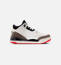 Air Jordan 3 Retro Preschool Lifestyle Shoes - Sail/Black/University Red/Pale Ivory
