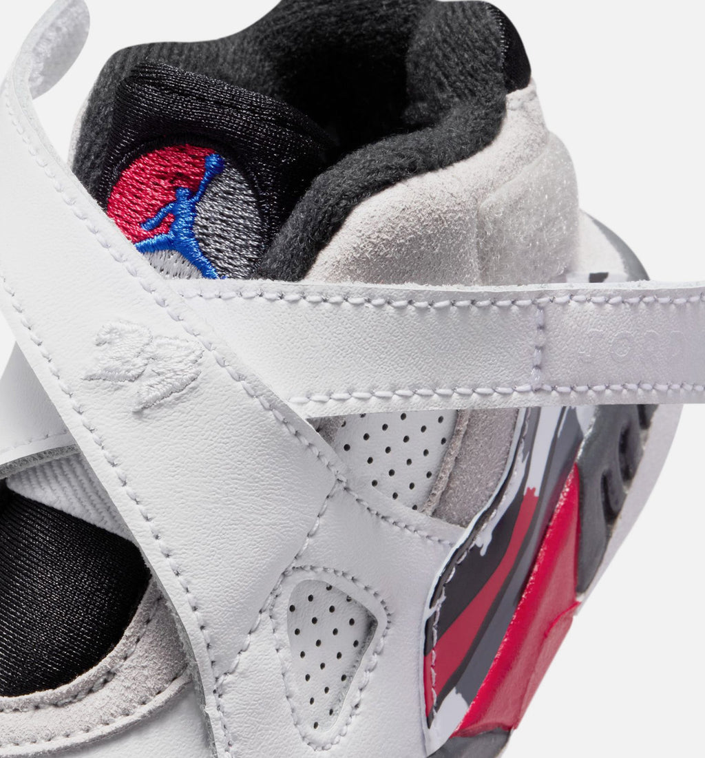 Air Jordan 8 Retro White And True Red 婴幼尺码生活方式鞋 - White/Black/True Red