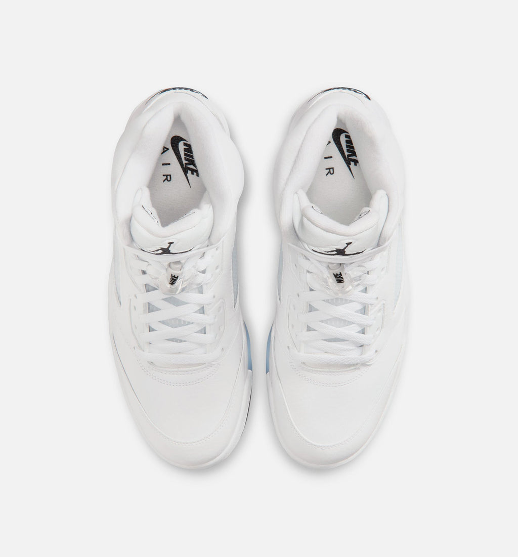 Air Jordan 5 Retro OG White Metallic 男款生活方式鞋 - White/Metallic Silver/Black