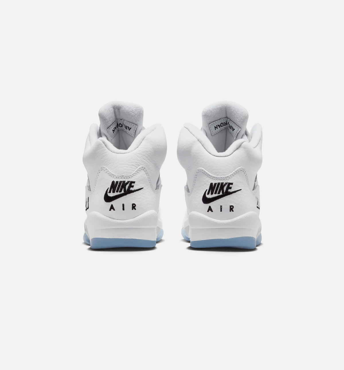 Air Jordan 5 Retro OG White Metallic Grade School 生活方式鞋 - White/Black/Metallic Silver