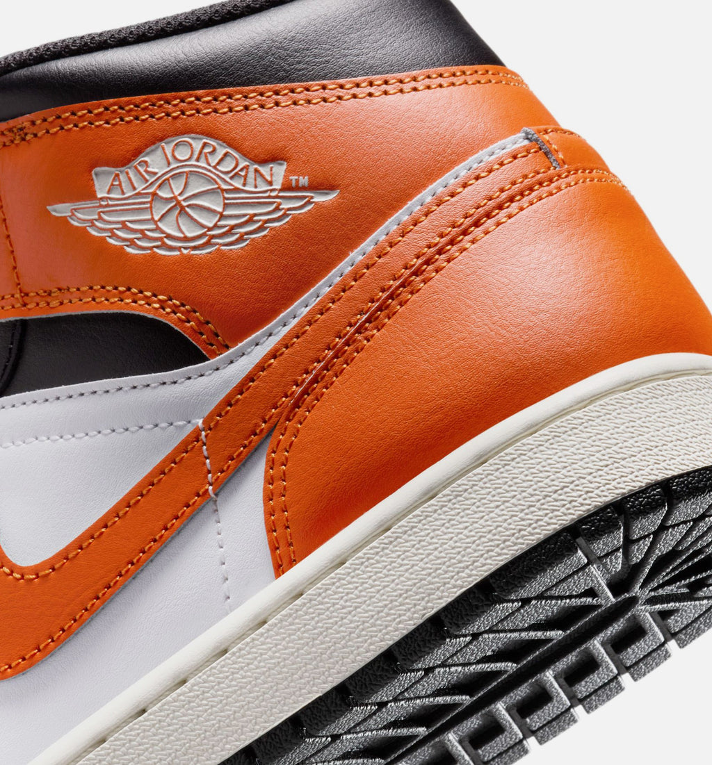 Air Jordan 1 Mid 男款生活方式鞋 - Starfish/White/Sail/Black