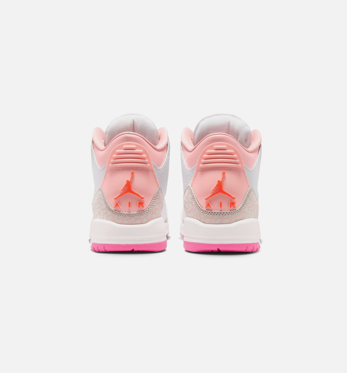 Air Jordan 3 Retro Spring Flowers Grade School 生活方式鞋 - Pearl Pink/Pink Bloom/Pink Glow/Hyper Orange
