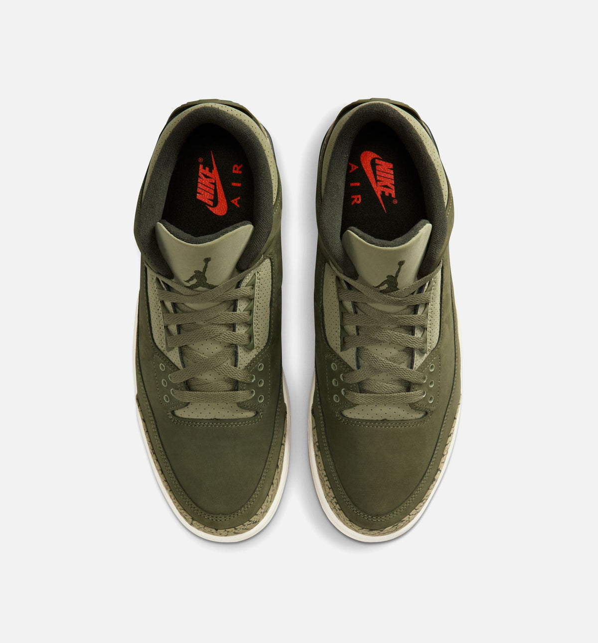 Air Jordan 3 Retro Medium Olive 男款生活方式鞋 - Medium Olive/Sequoia/Neutral Olive/Sail/Total Crimson