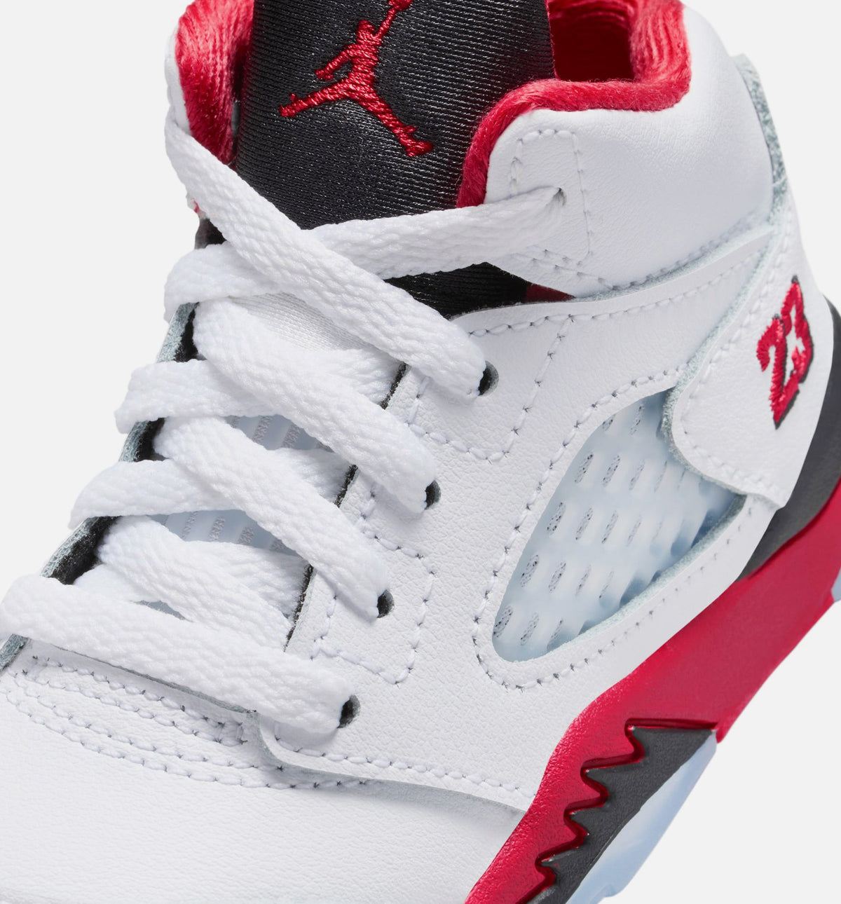 Air Jordan 5 Retro Fire Red 婴幼尺码生活方式鞋 - Fire Red/White