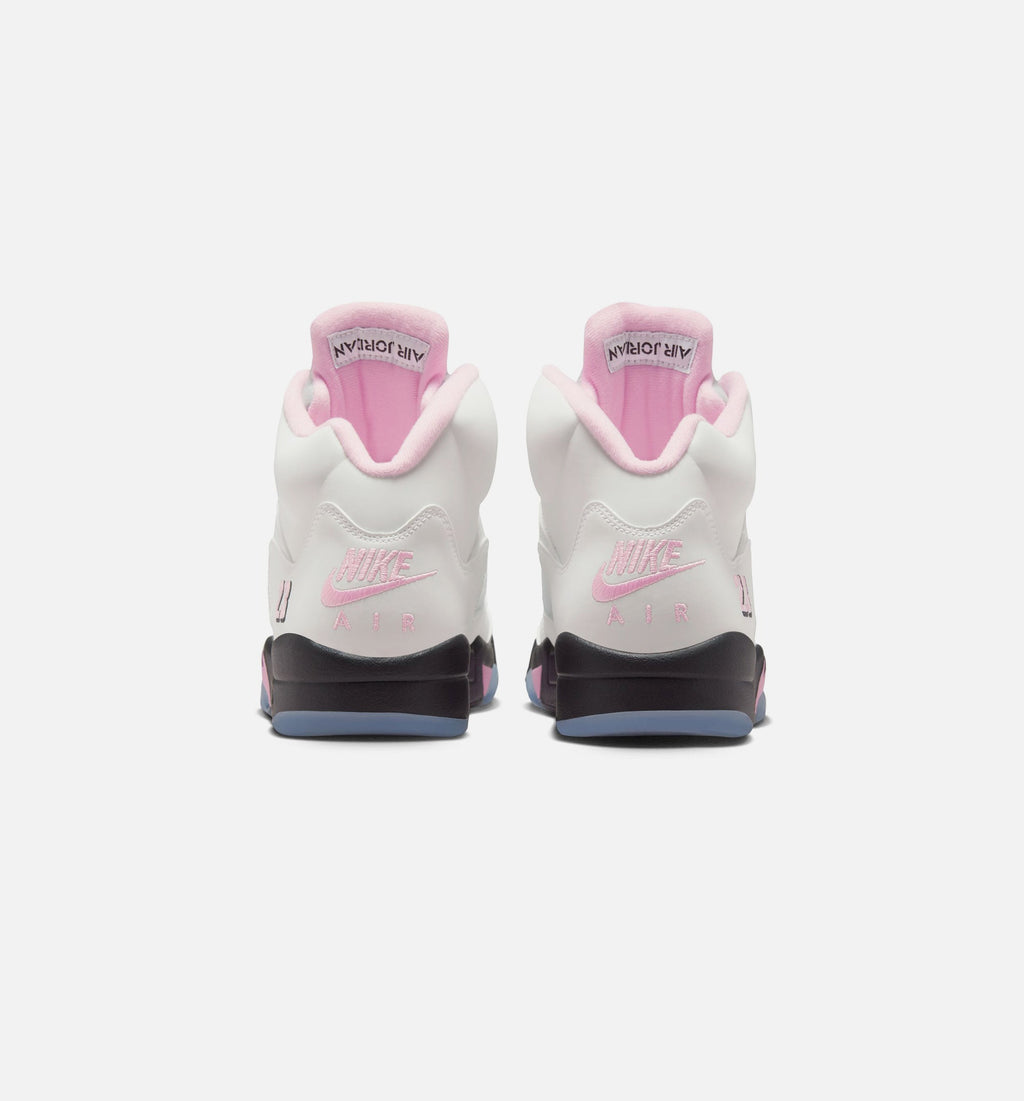 Air Jordan 5 Retro Medium Soft Pink 男款生活方式鞋 - White/Soft Pink/Black