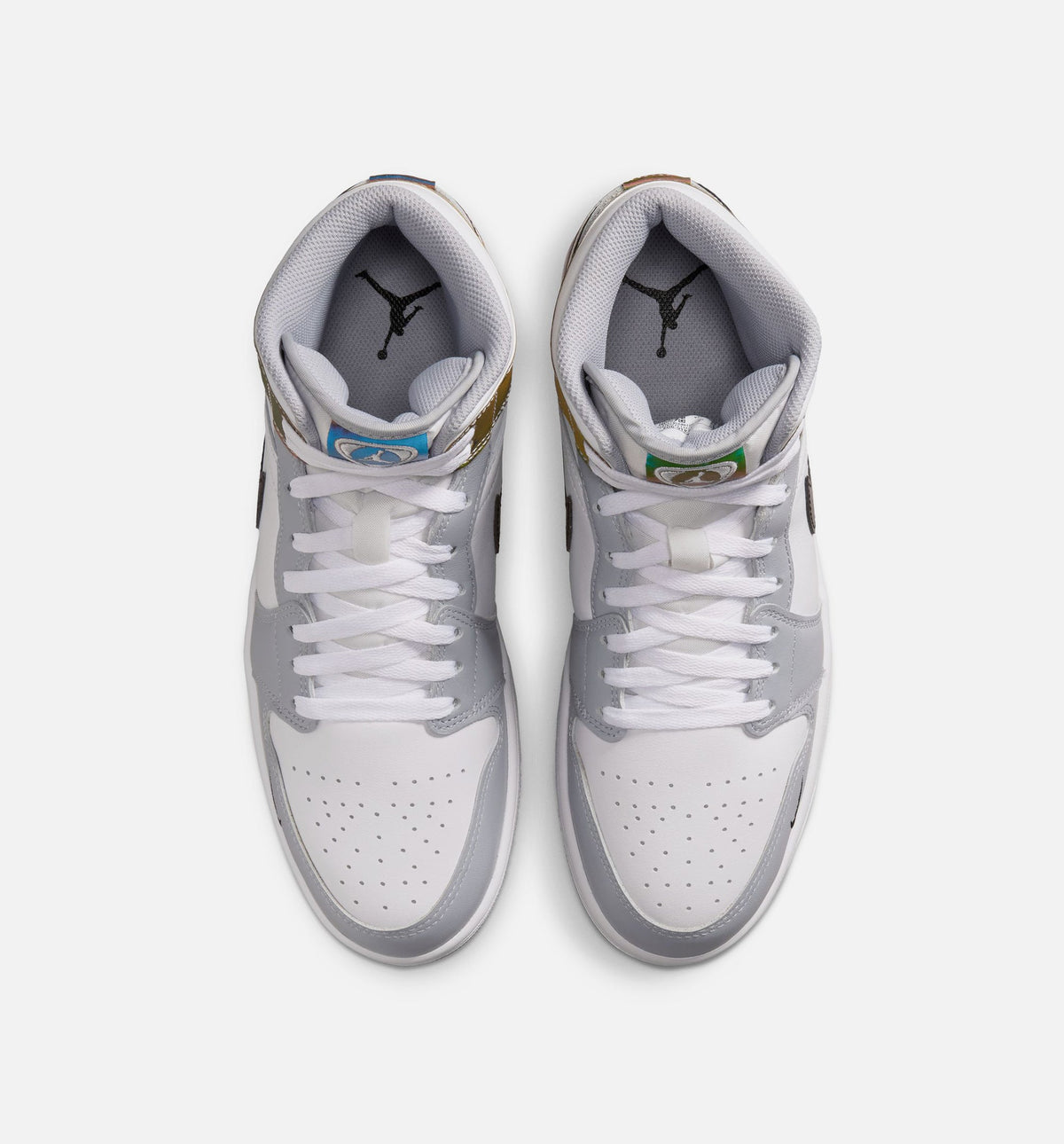 Air Jordan 1 Mid SE 男款生活方式鞋 - Black/White/Wolf Grey