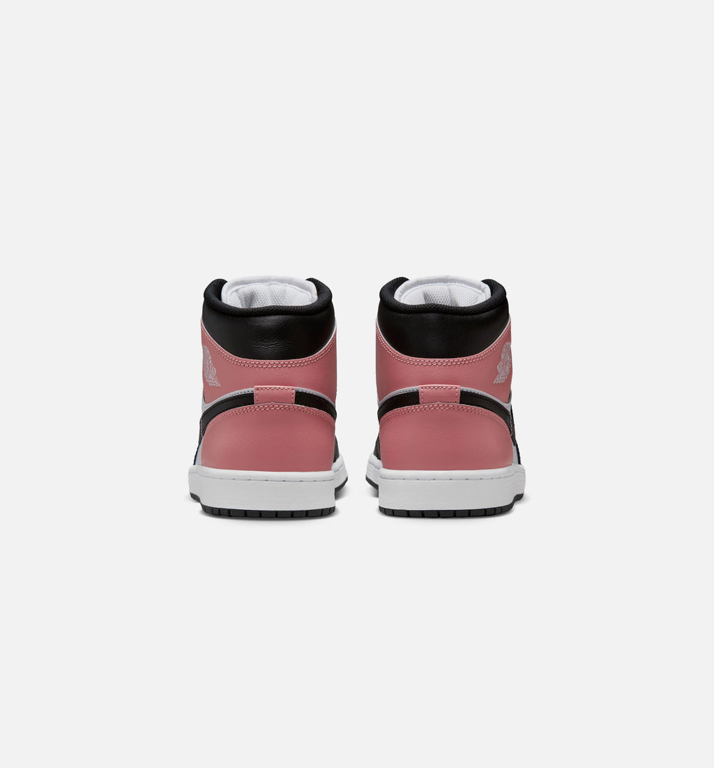 Air Jordan 1 Mid 男款生活方式鞋 - White/Rust Pink/Black