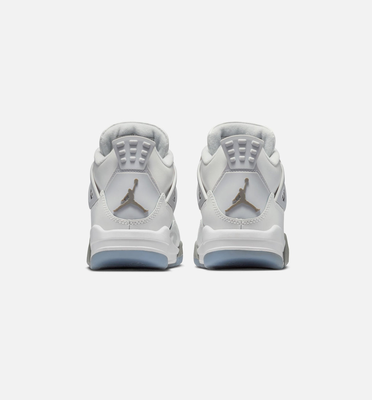 Air Jordan 4 Retro Blue Chill Grade School 生活方式鞋 - Photon Dust/Blue Chill/Flat Pewter/White/Blue Tint