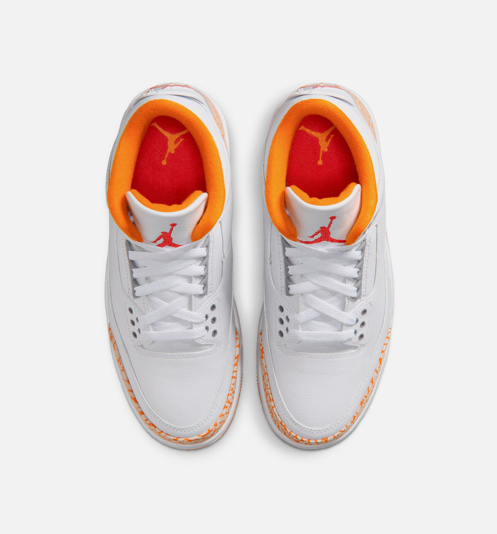 Air Jordan 3 Retro Orange Citrus 女款生活方式鞋 - White/Multicolor