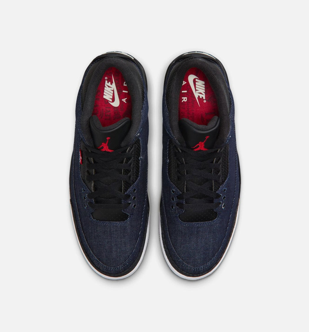 Air Jordan 3 x Levi's Men's Lifestyle Shoes - Denim/Black/Sail